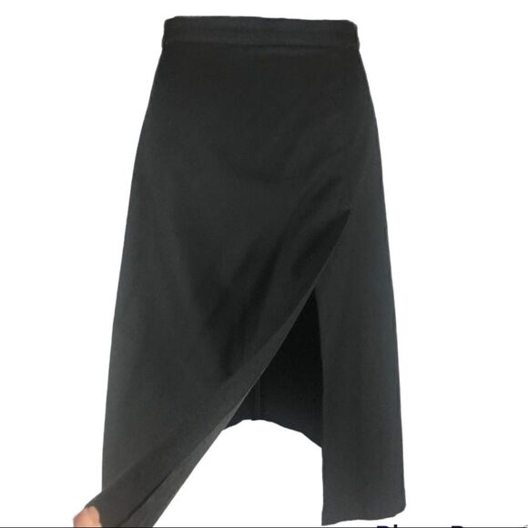VICTORIA’S SECRET HUGO BUSCATI HIGH SLIT WOOL SKIRT VINTAGE 90s L - Picture 1 of 10